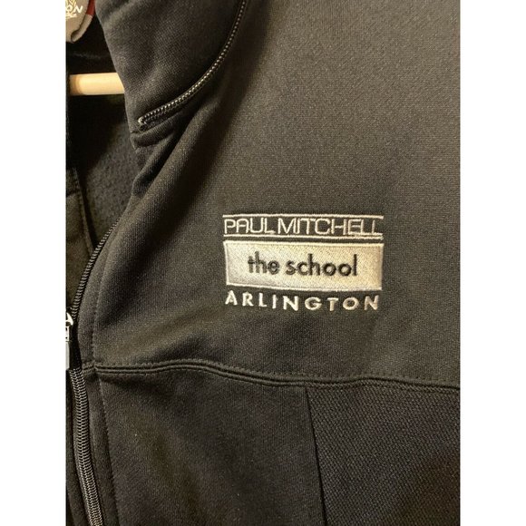 Paul Mitchell Jacket Black The School Arlington Windbreaker Athletic Wear ITC - Picture 6 of 7